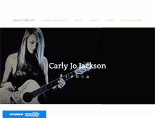 Tablet Screenshot of carlyjojackson.com